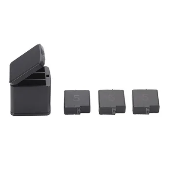 

3 in 1 Battery Charger for GoPro Hero 8 7 6 5 Action Camera Battery Carrying Storage Box