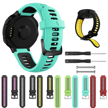 

1X For Garmin Forerunner 735xt/220/230/235/620/630 Silicone Watch Band Replacement Wristband Adjustable 22mm Bracelet Strap Belt