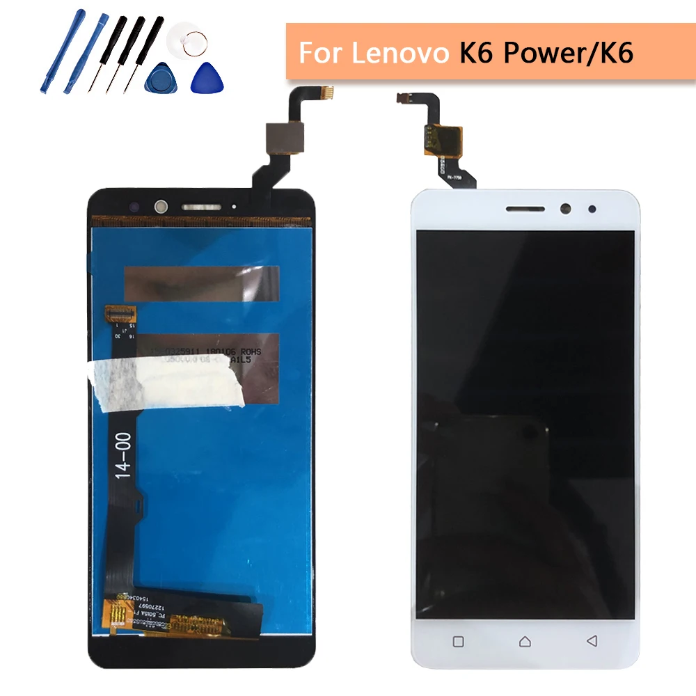 Новый 5 0 &quotдля Lenovo K6 Power LCD с рамкой дисплей кодирующий преобразователь