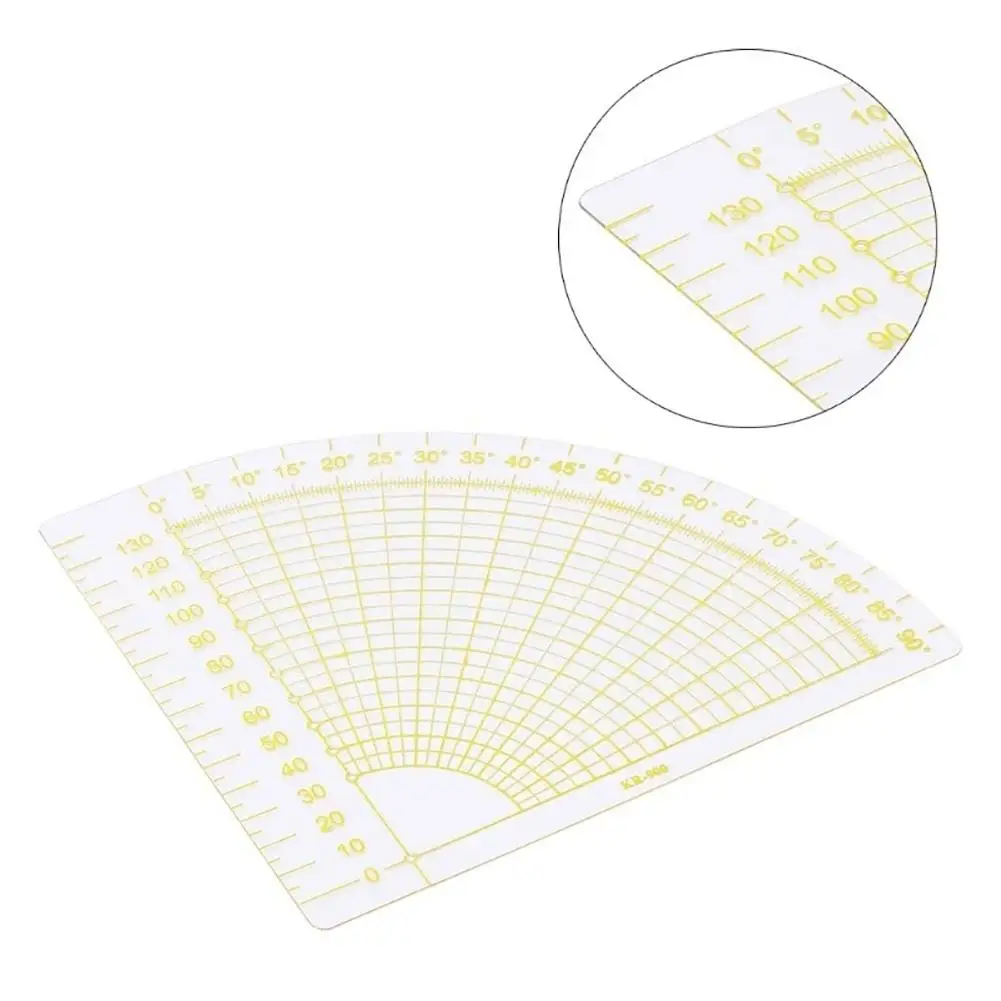 

Circle Fan Patchwork Quilting Seam Ruler Tailor Tool for Drawing Sewing Cutting 16cm x 16cm