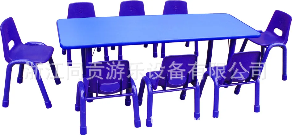 

Tong gong Kindergarten Tables And Chairs Children Learning Table Fire Board Lift Tables Training Desk Rectangular Eight Table