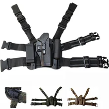 Тактический боевой Глок пистолет кобура Военная охотничья стрельба пистолет чехол страйкбол ноги кобура подходит для Glock 17 19 22 23 31 32