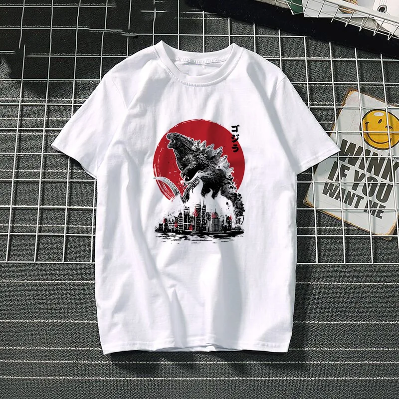 

Men Anime Dinosaur Graphic Print t Shirt Cartoon Character Vintage New Design Tee Shirt Hip Pop Streetwear Homme Plus Size 3XL