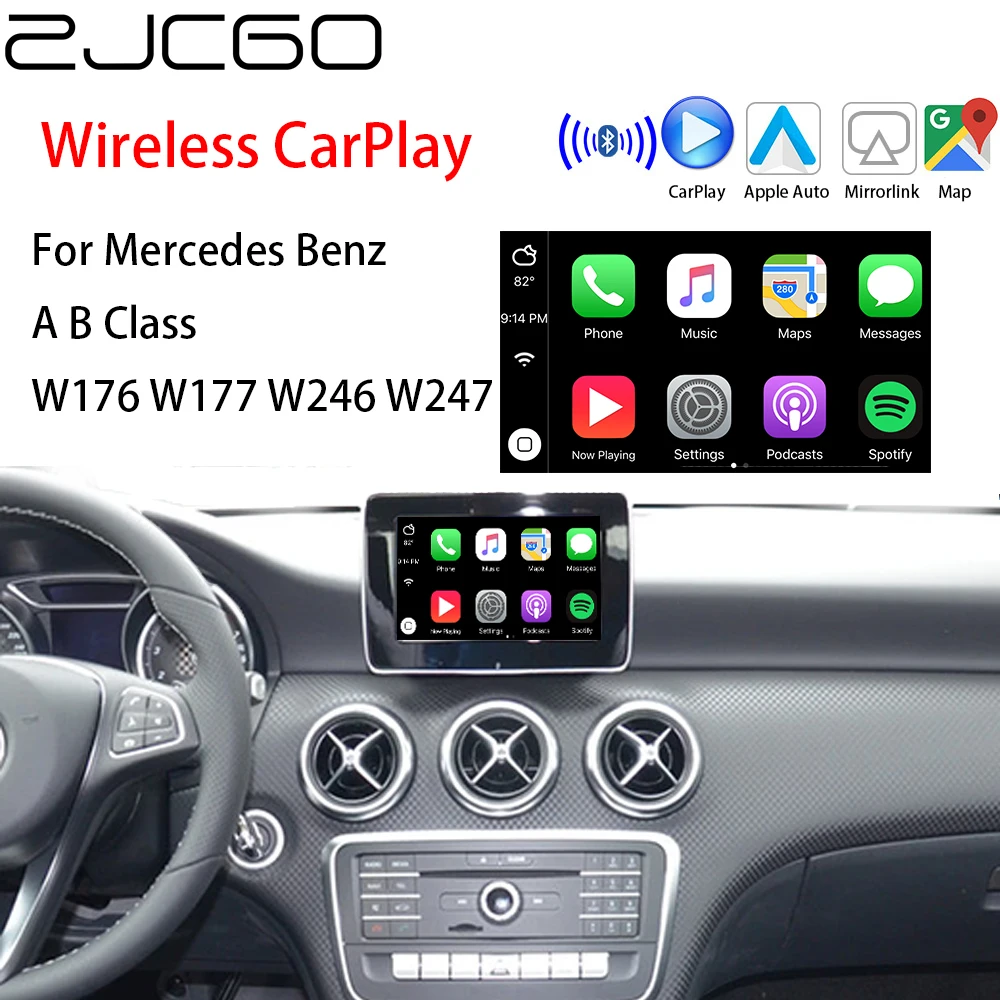 ZJCGO беспроводной Apple CarPlay Android автоматический Интерфейс адаптер для Mercedes Benz A B