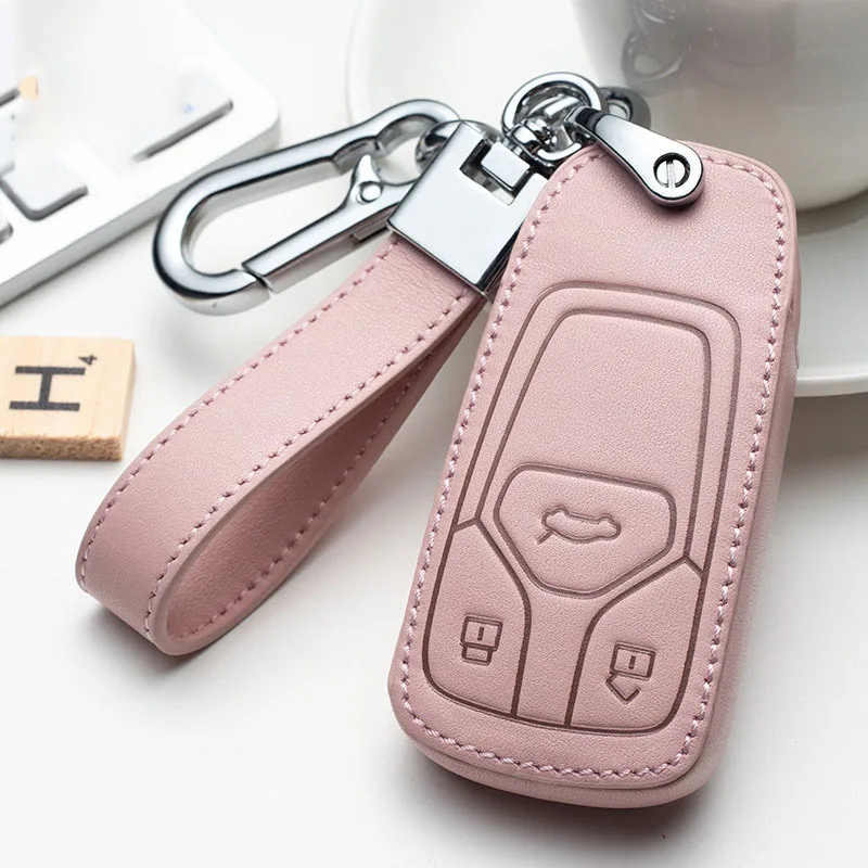 Car Key Case Cover for Audi A1 A4 A5 A6 A7 A8 B6 B7 B8 B9 TT TTS 8S SQ5 A4L A6L Q3 Q5 Q7 S5 S6 S7 Protection Accessories