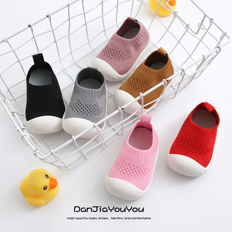 

Детская обувь для первых шагов, дышащая, для малышей, обувь девочек мальчиков, повседневная сетчатая обувь, удобная нескользящая обувь с мягкой подошвой