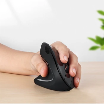 

Wireless Vertical Computer Gaming Mouse Left Hand Handed Optical Ergonomic USB Mause 1600DPI Upright Gamer Mice For PC Laptop