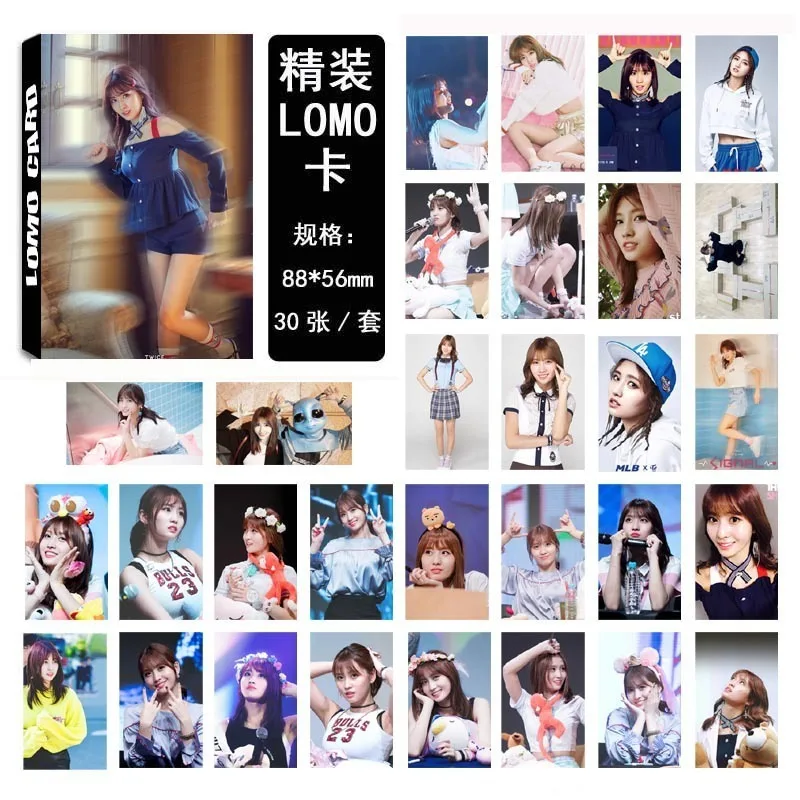 30 шт./компл. Kpop два раза Momo один набор фотостудий новый альбом сигнала Hd хорошего