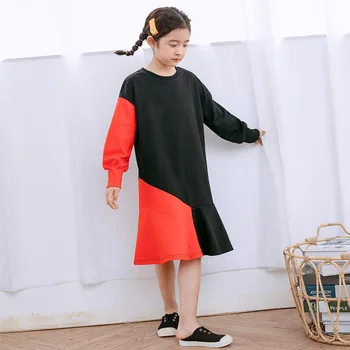 

New 2020 Spring Big Girls Dress Children Clothes Teenage Kids Dresses For Girls Toddler 100% Cotton Baby Princess Dress Autumn