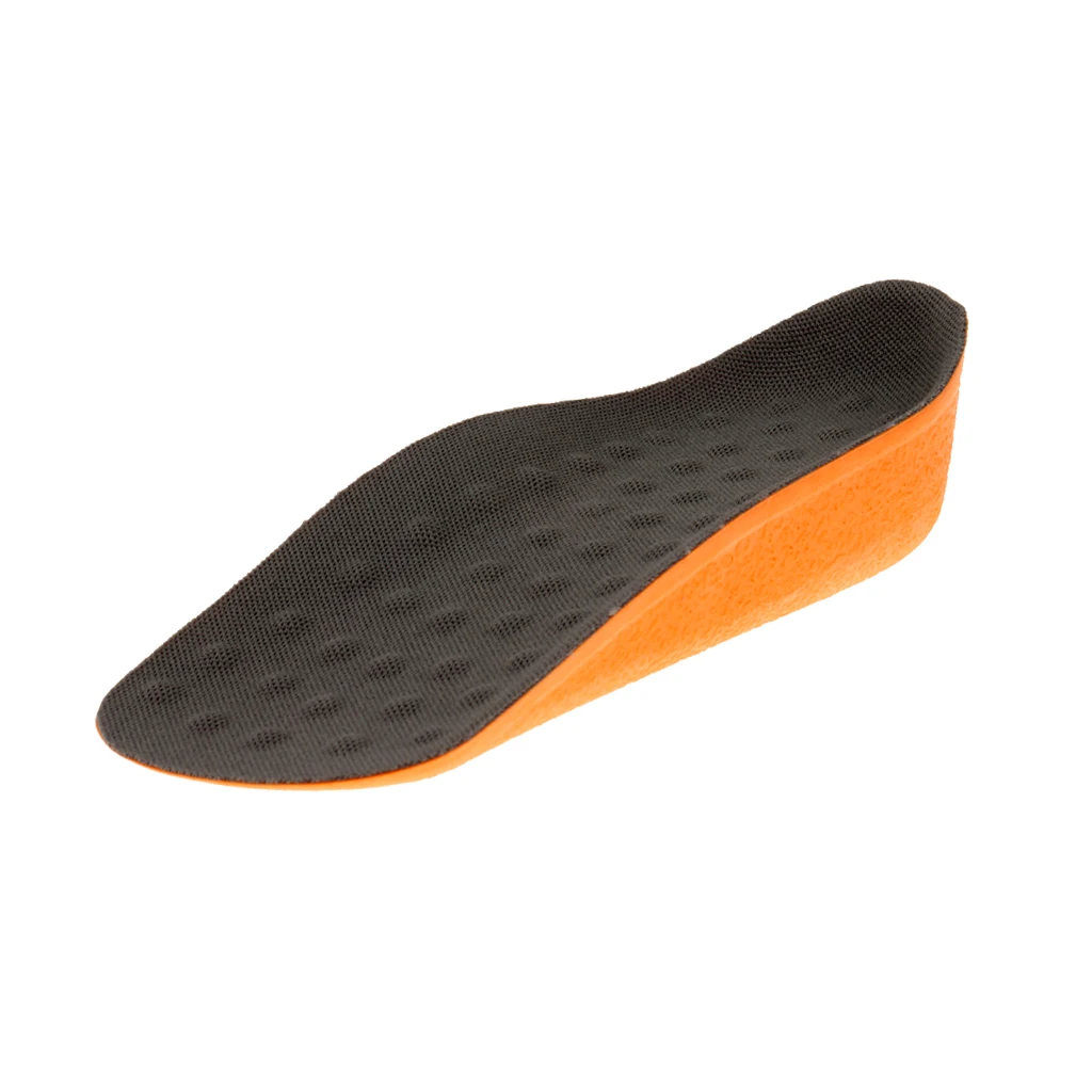 Men's Height Increase Insoles In Sock Shoe Pads Insert Heel Cups Foot Care
