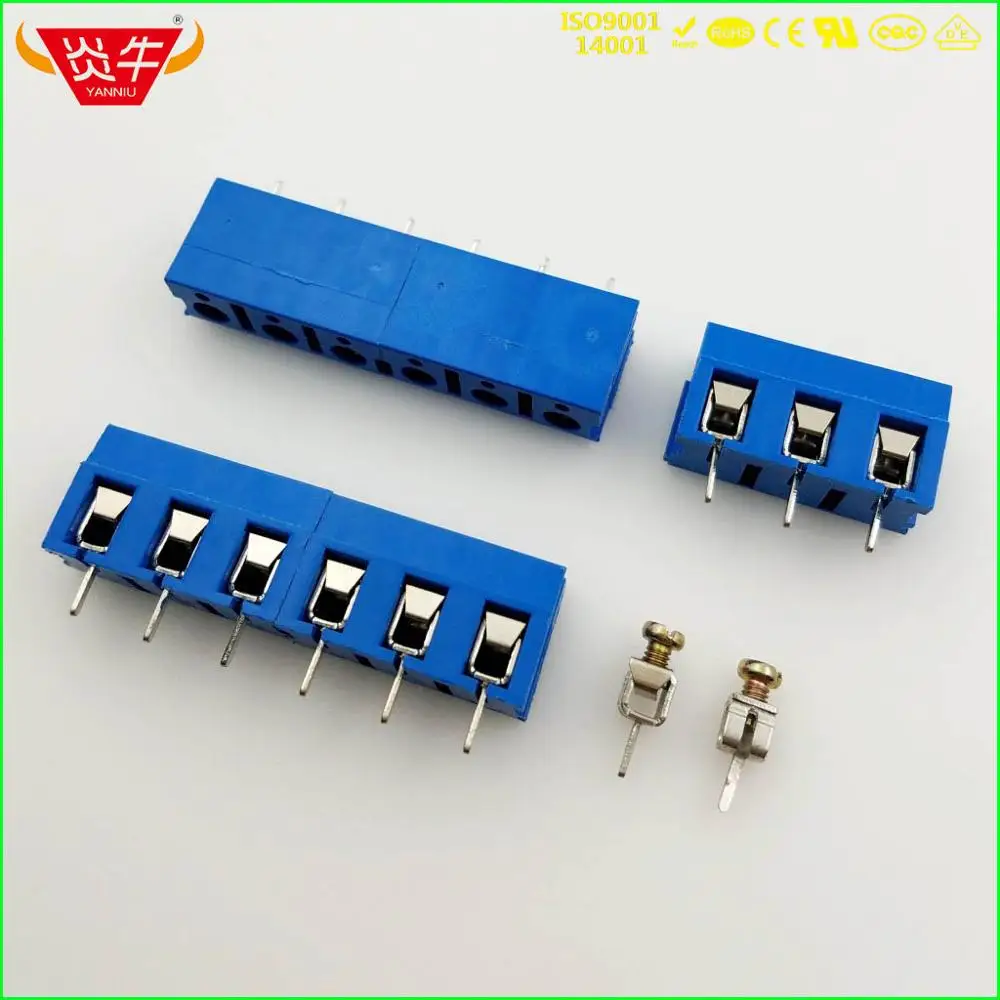 KF375 7,5 2P 3P Синий PCB Универсальный винтовой клеммный блок DG305 7,5 мм Шаг 2PIN 3 pin можно комбинировать DEGSON PHOENIX контакт