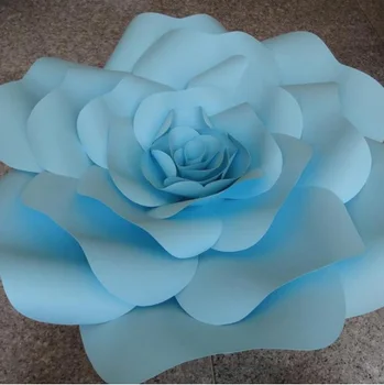 

10pcs set Large Simulation Cardboard Paper Rose Flowers Showcase Wedding Backdrop Background Activities Decoration Stage Props