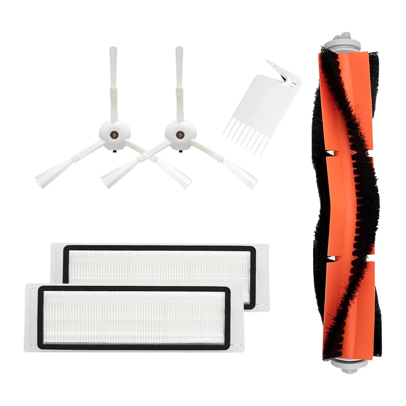 Запчасти для робота пылесоса Xiaomi 2 Roborock S50 S55 MI фильтр НЕРА + боковых щетки основная