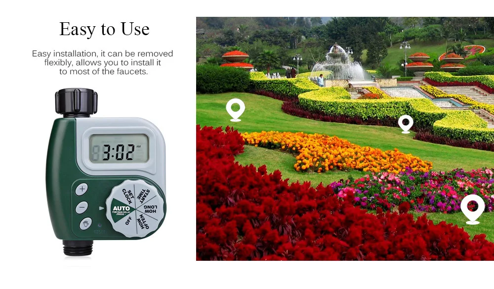 Мини-таймер для полива сада, автоматический электронный таймер для полива воды, домашний таймер для полива сада, система управления, автоматический Ирригатор