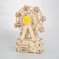 Noria de música, caja de música de pequeña producción, experimento de ciencia hecho a mano, juguetes educativos, Juguetes diy