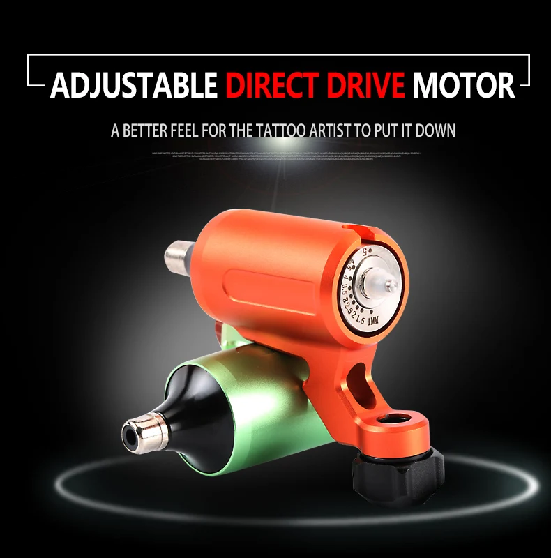 New Professional Tattoo Machine Adjustable Direct Drive Motor Tattoo