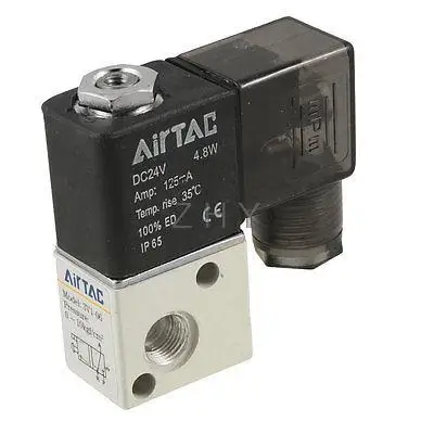 DC 24V 4,8 W прямого действия Пневматический электромагнитный клапан