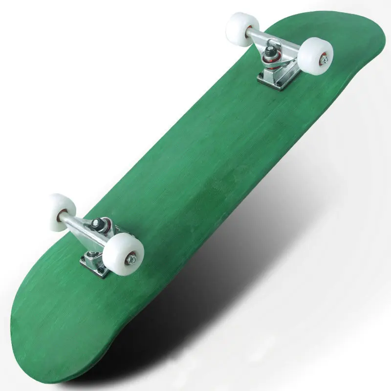 New Pure Color Skateboard Four-Wheel Double Maple Skateboard 5 Inches Magnesium Aluminum Alloy Truck Bridge