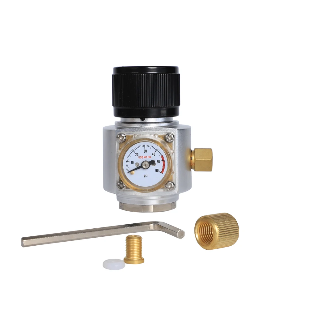 

Portable Mini CO2 Regulator with Pressure Gauge for Home Brew Beer Kegging Thread 3/8-24UNF