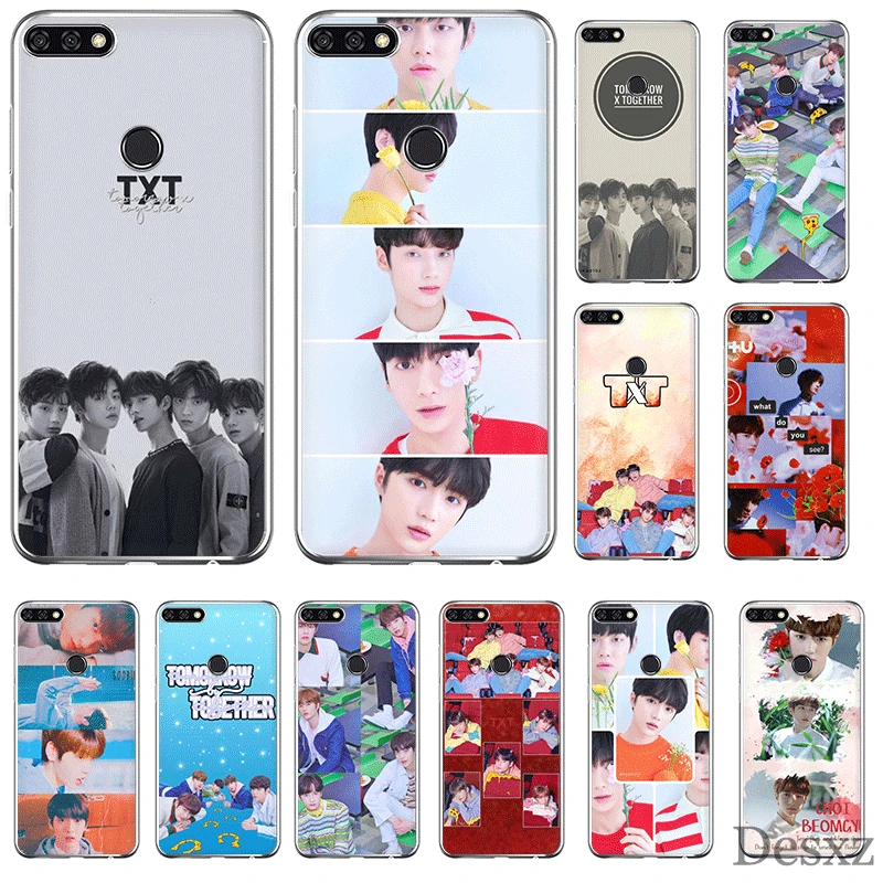 

Mobile Phone Case For Huawei Honor 7A 7C 7X 6A 8 8X 8C 9 9X View 20 Note 10 Lite Cover TXT TOMORROW X TOGETHER Protection