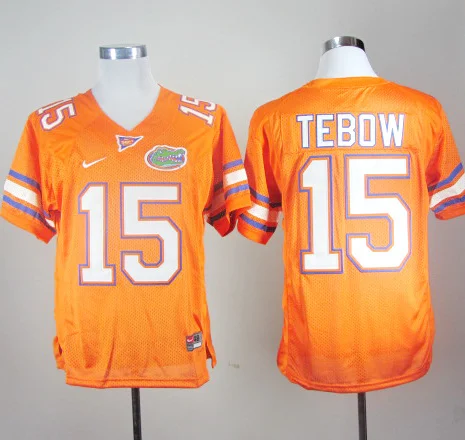 Оранжевый Новинка высокое качество, Florida Gaters Tim Tebow для мужчин белый и синий Джерси - Цвет: Оранжевый