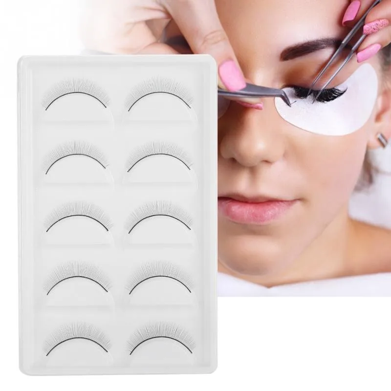 

5/10 Pairs False Eyelashes Training Lashes for Beginners Eyelash Extensions Beauty Salon Practice False Eyelashes