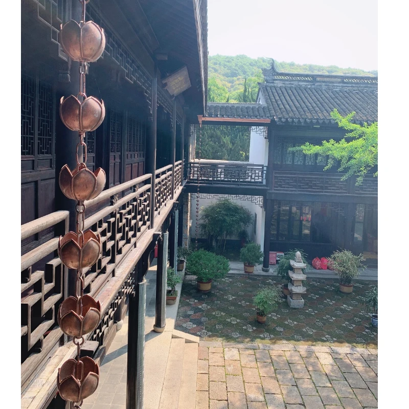 2.6m Copper Rain Bell Drainage Chain