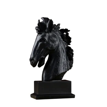 

CREATIVITY HORSE HEAD STATUES ANIMALS ART SCULPTURE RESIN CRAFT NORDIC MODERN HOME DECORATION CRAFTS ROOM WEDDING GIFTS R652