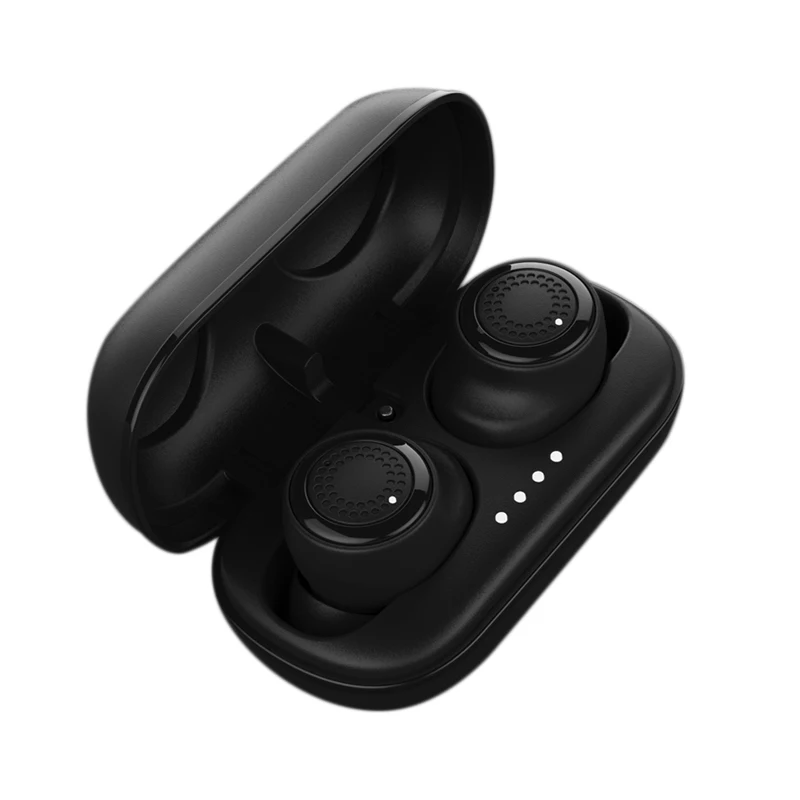 

Remax Tws-2 Wireless Headset Bluetooth Earpieces Earbuds Twins Headphone with Charging Box Earphones Better Than for Xiaomi--Bla
