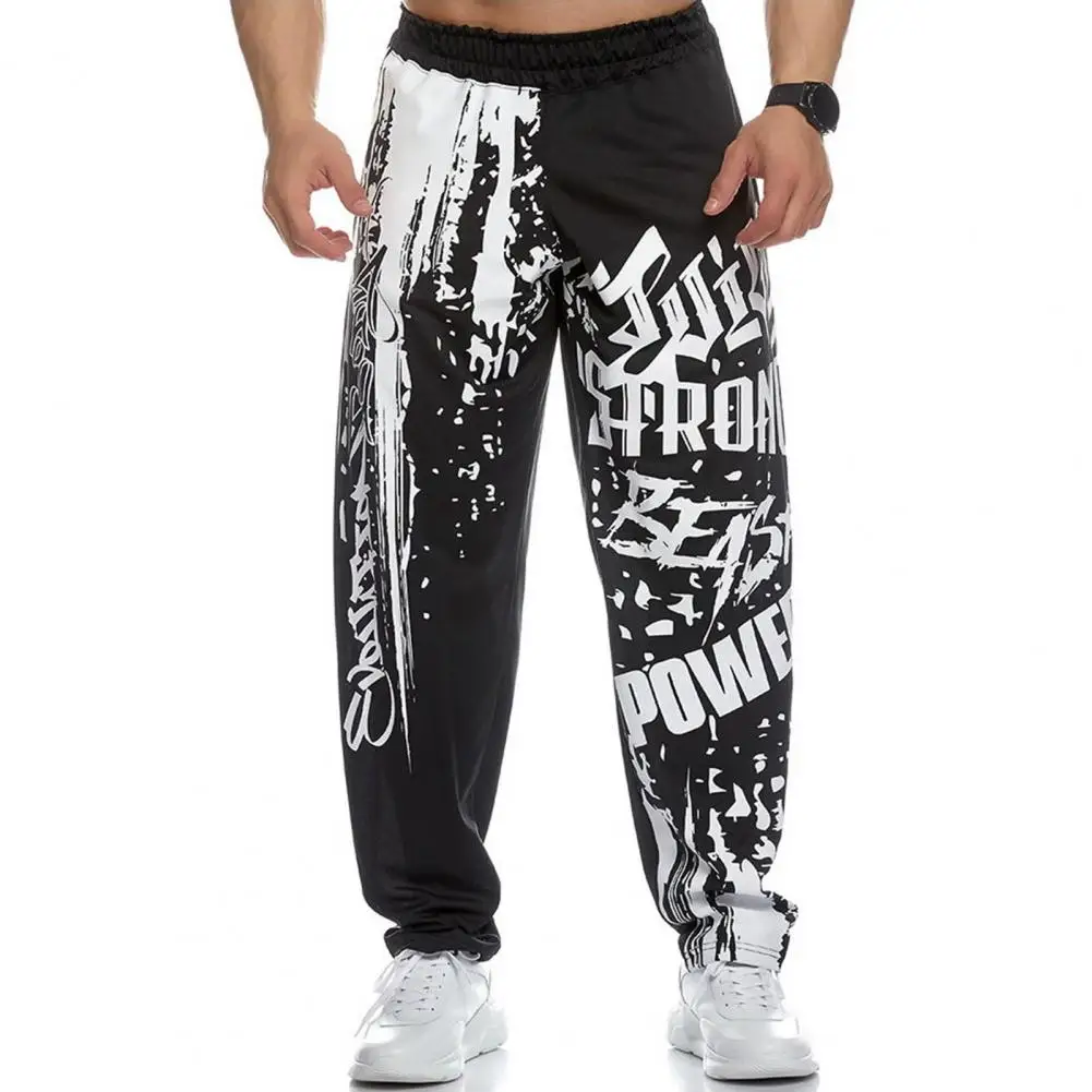 Joggers Sweatpants Great Quick Dry Casual Bodybuilding Joggers Pants Mid Waist Hip-hop Style Men Pants