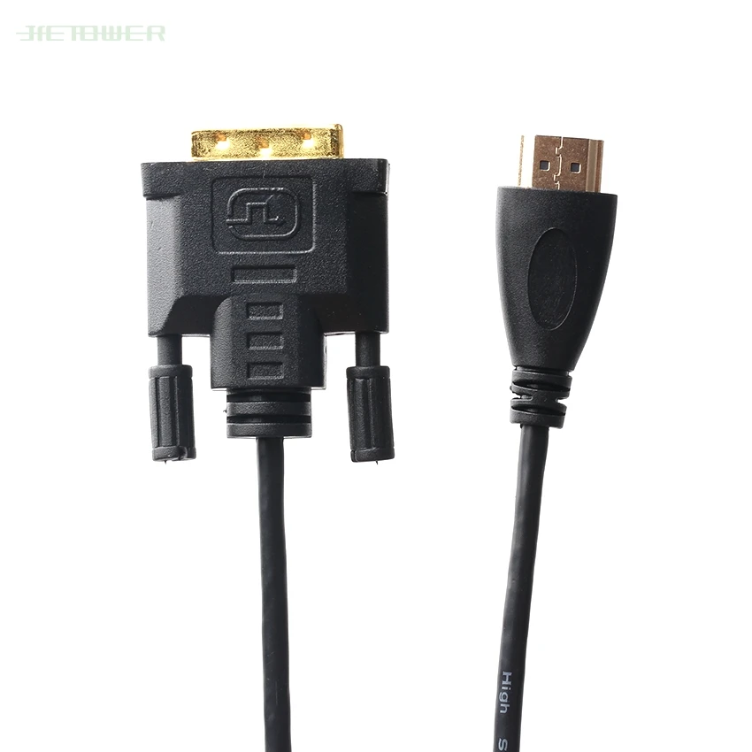 20pcs/lot HDMI to DVI HDMI Cable DVID 24+1 Pin Adapter Cables for LCD