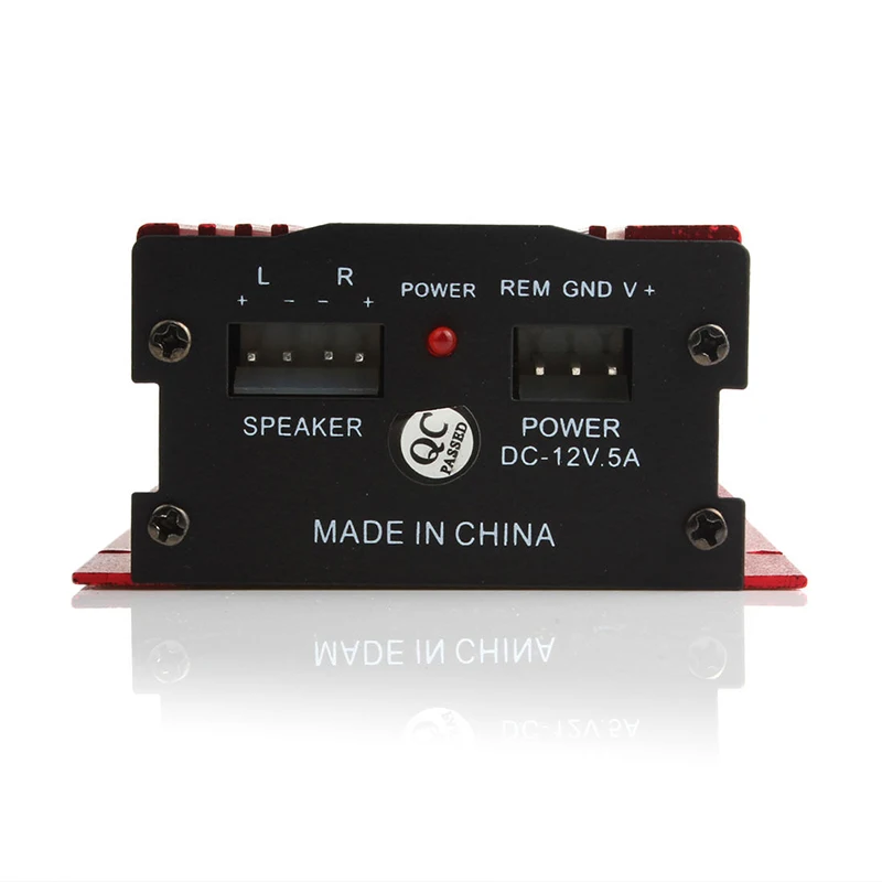Car 12V 500W 2 Channels Mini Hi-Fi Stereo Audio Amplifier Amp Subwoofer Short Circuit Protection New