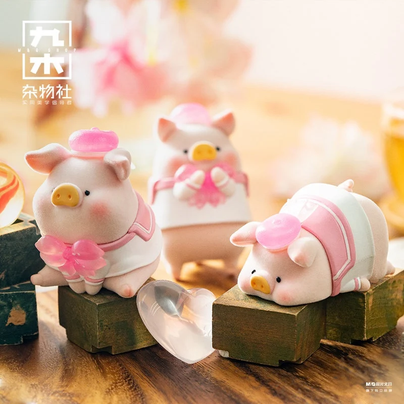 Canned Pig LULU Hanami Series Blind Box Toy Caja Ciega Girl Anime Character Decoration Model Birthday Gift Mystery desk |