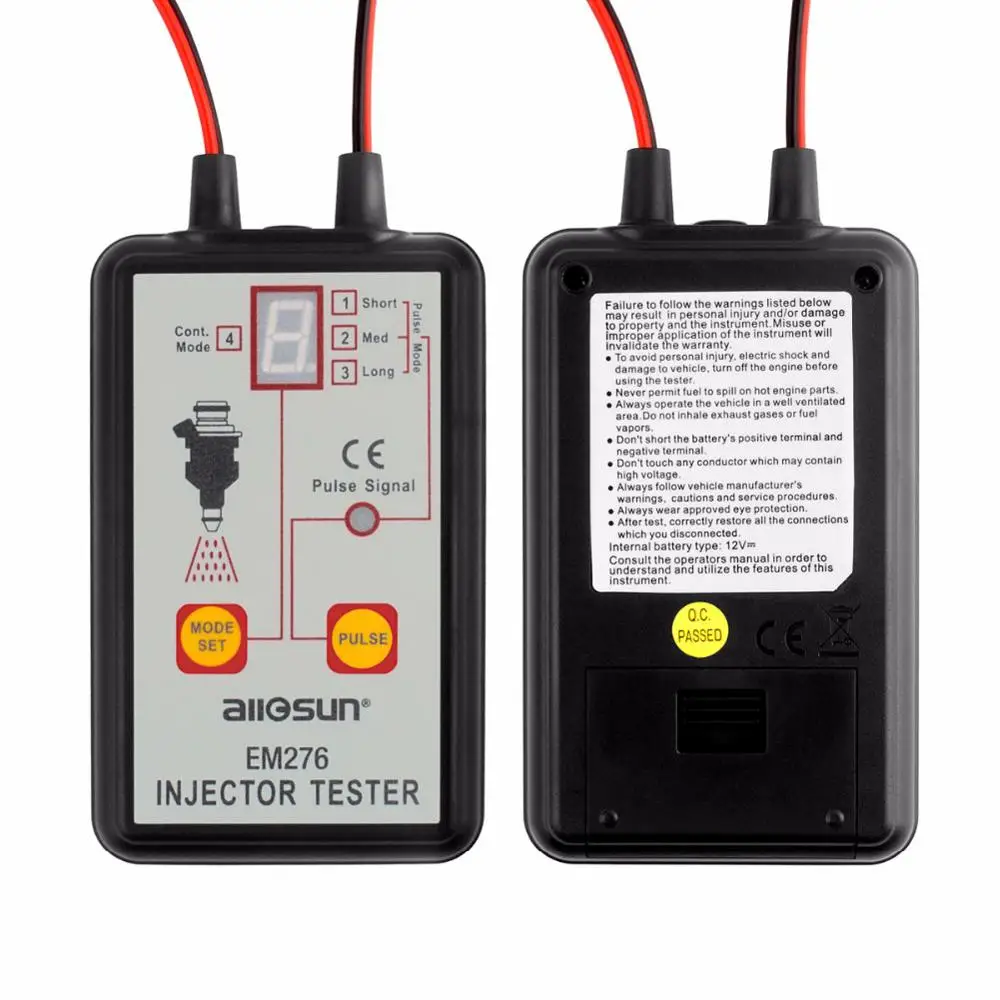 EM276 профессиональный тестер инжектора топливный инжектор 4 Pluse режимов мощный