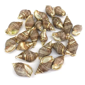

Natural shell Conch shape Pendants Charms Necklace Pendant for Jewelry Making DIY Accessories Fit Necklaces Size 13x20-17x35mm