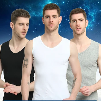 

2020 Men Tank Top New Brand Sweaty Soft Cotton High Quality Undershirt Bodybuilding Singlet Fitness Sleeveless Vest Tank Tops