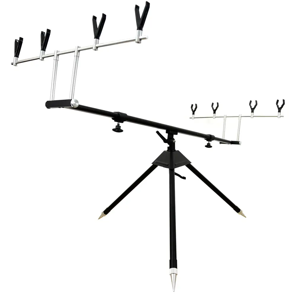 

Fishing Tool Fishing Bracket Rod Holder Telescopic Adjustable Sea Fishing Tripod Holder Stand Bracket for 4 Fishing Rod Pesca