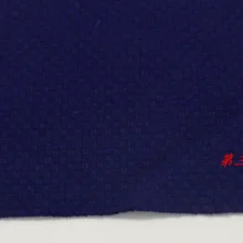 Шерстяная ткань, темно-синий рисунок в клетку, ширина 150 см