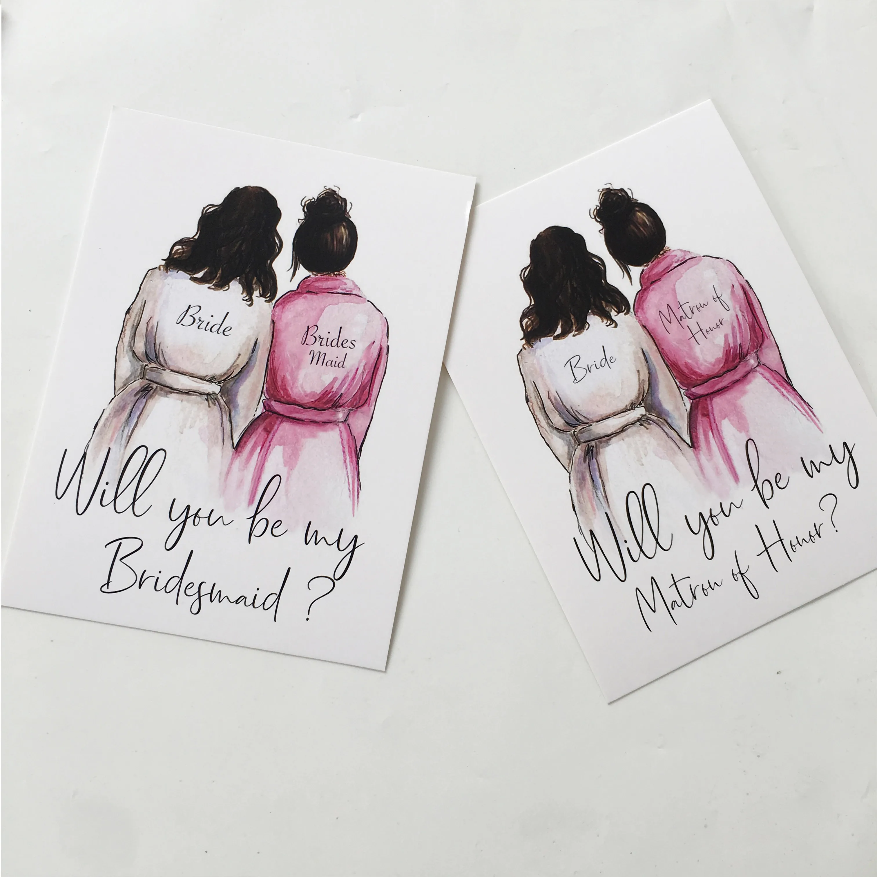  7pcs lot personalized any text invitations best friend will you be my bridesmaid Maid of honor part - 4.00018E+12