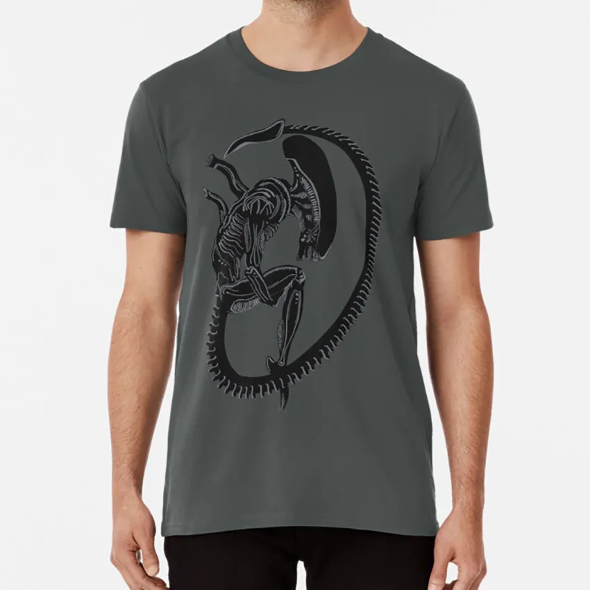 A L I E N футболка alien covention xenomorph aliens фильм террор ужас h r giger | Мужская одежда