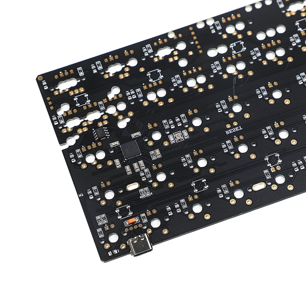 Qmk Através do Interruptor de Apoio Underglow Pcb Led Hhkb Minila Layout Totalmente Programável Teclado Mecânico Poker Duck2 Gh60 60 61 64