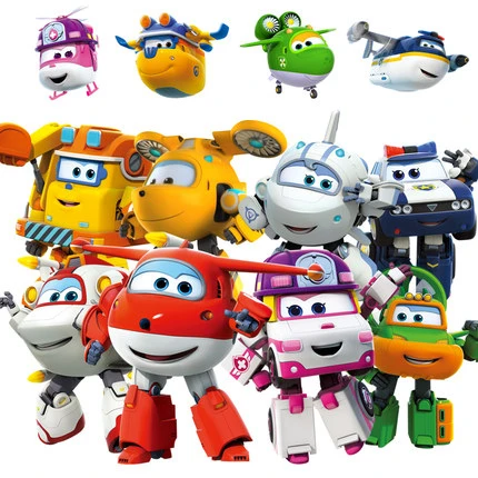 26 Style Super Wings Mini Airplane ABS Robot toys Action Figure Super Wing transformer Jet Animation Children Kids Gift