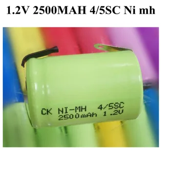 

20 Pcs NIMH 4/5 SC 1.2V 2500mAh High Rate Rechargeable Battery Diy Battery Pack for Sweeper Vacuum+free Shipping