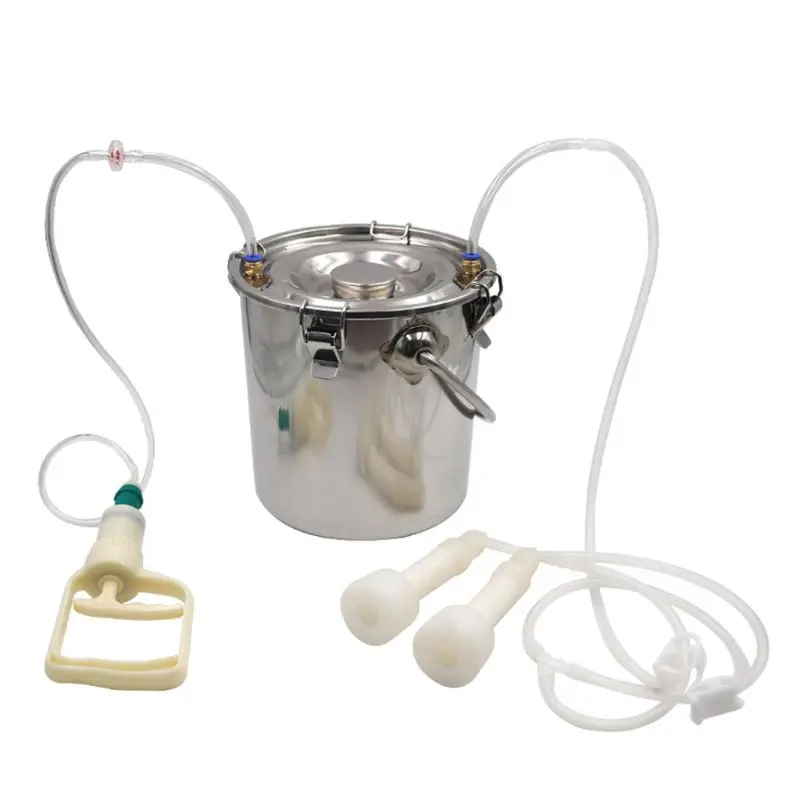 

Manual Pulse Electric Milking Machine Stainless Steel with Adjustable Suction