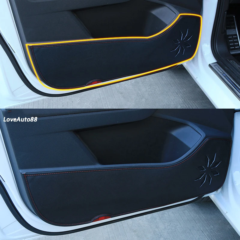 Для Volkswagen VW Touran защитная накладка для двери автомобиля планка для двери антиударная площадка анти-грязный коврик крышка наклейка автомобильный Стайлинг
