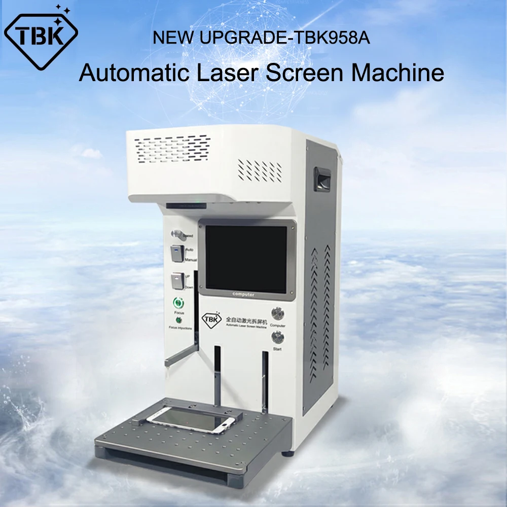 2020 TBK958A Портативный ЖК-дисплей рамка Ремонт волоконный лазер Разделение машина