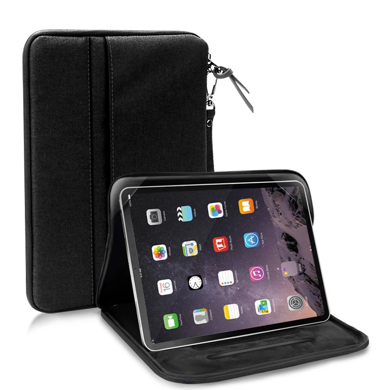 Черный Чехол-подставка для планшета для iPad, ударопрочный чехол для iPad 9,7, Air Pro 11 Pro 2/1 Pro 9,7 Pro 10,5 Funda Capa - Цвет: Черный