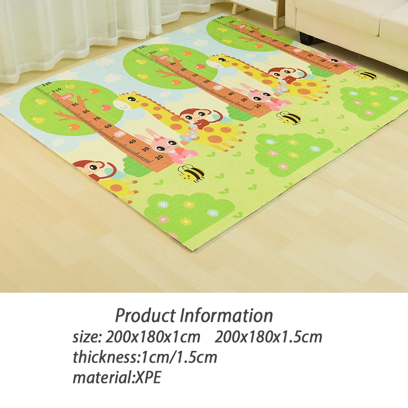 Skup Niemowlę lśniąca mata dla dziecka Playmat dywan dla dzieci mata do zabawy dla dzieci 200*180*1cm pianka XPE Puzzle pad do grania dla niemowląt edukacyjne miękkie maty