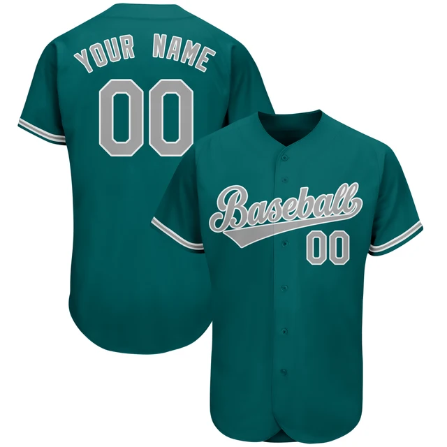 Personalized Custom Baseball Jerseys Shirt Print Team Name/Number Softball Jersey Club League Game Training Uniform for Men/Kids B3-09-01-309 As Pic