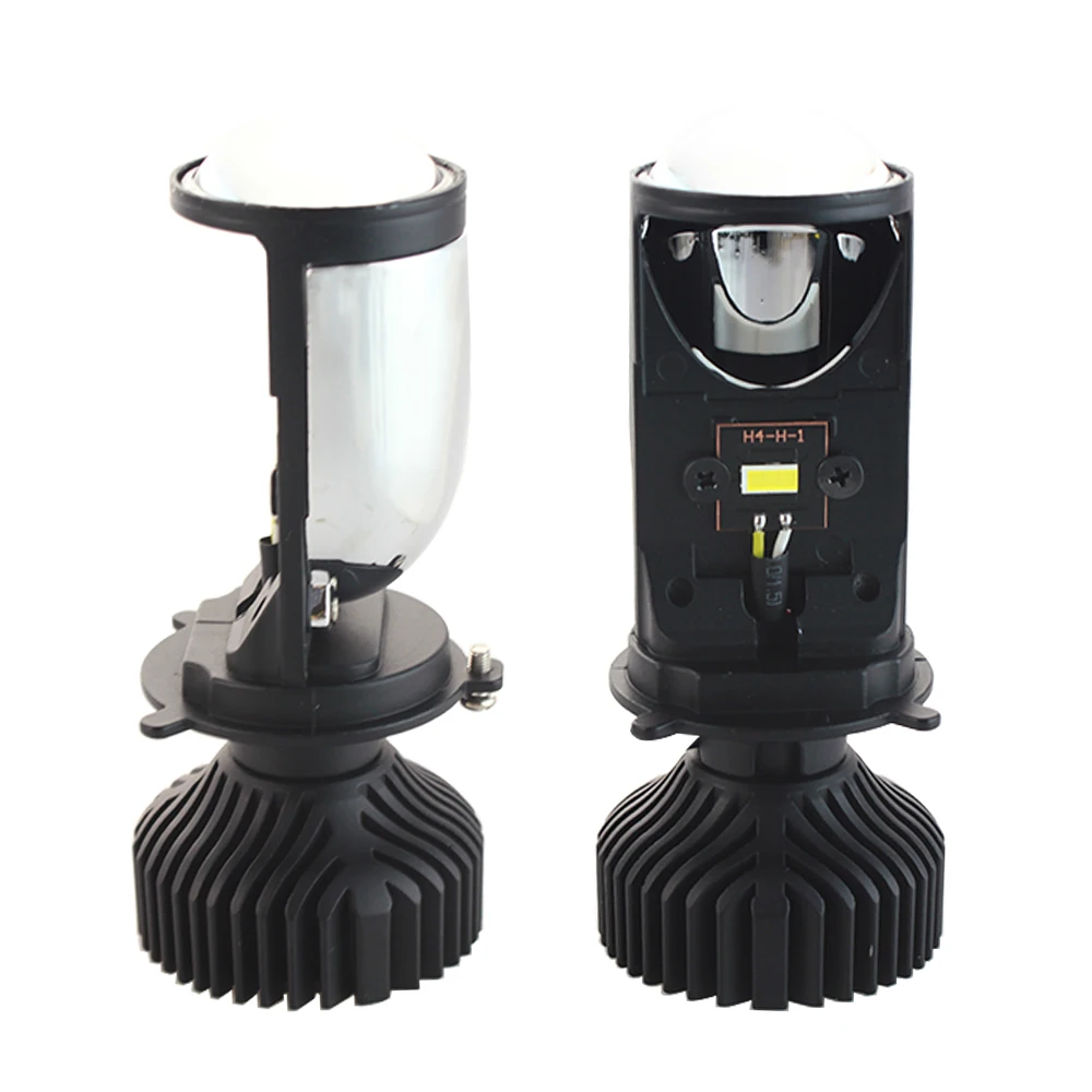 

2pcs 66W mini H4 LED projector lens auto lamp 6000k white color easy installation h4 direct replacement car headlight Modify